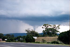 A lowering on the north flank