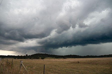 Although weak storm was trying to organise itself better