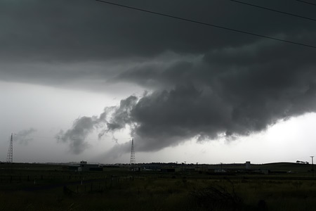 Tail cloud near Goulburn airport