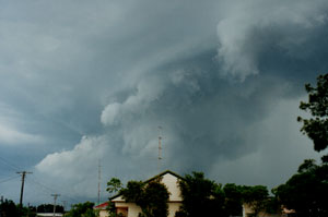 This storm was giving large hail at this time, just 2 kilometres south.