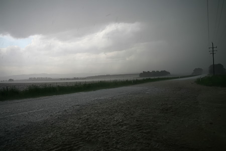 Flash flooding near Tarago