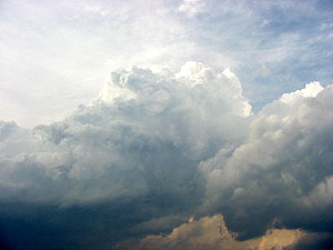 Weak Convection about 50km behind the Supercell