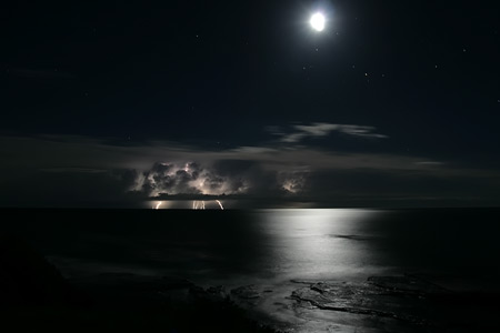 Offshore lightning show