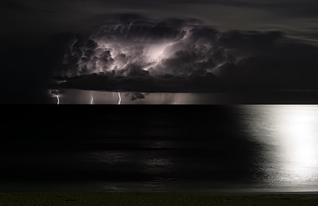 Offshore lightning show