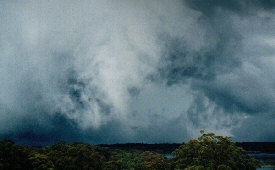 Closeup of of gust front