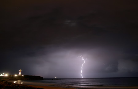 Offshore lightning show