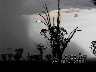 Another microburst from this now severe storm near Gunnedah